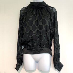 Jasmin Santanen Paris mock neck Top Size 38